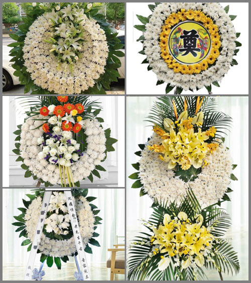 四川成都邛崃市桑园镇中田村花圈速递